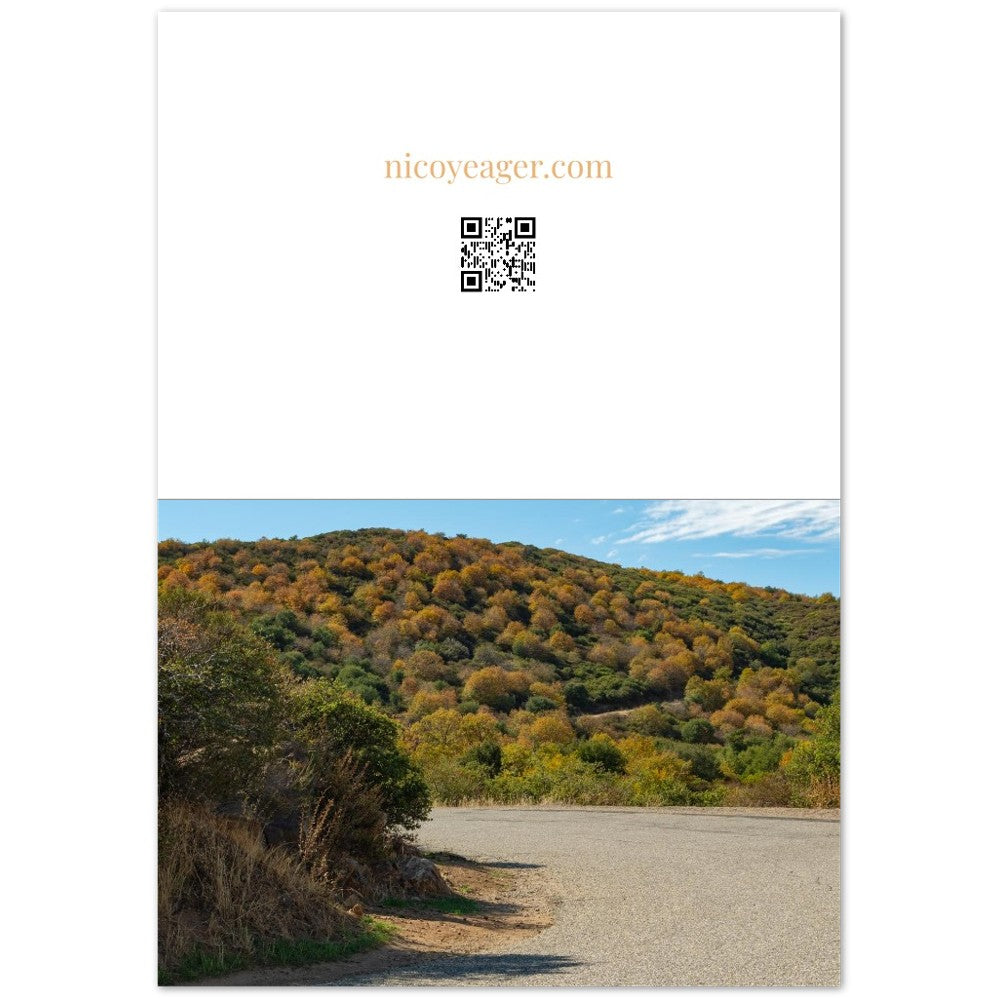 Fall photography card set of 10 fanned out