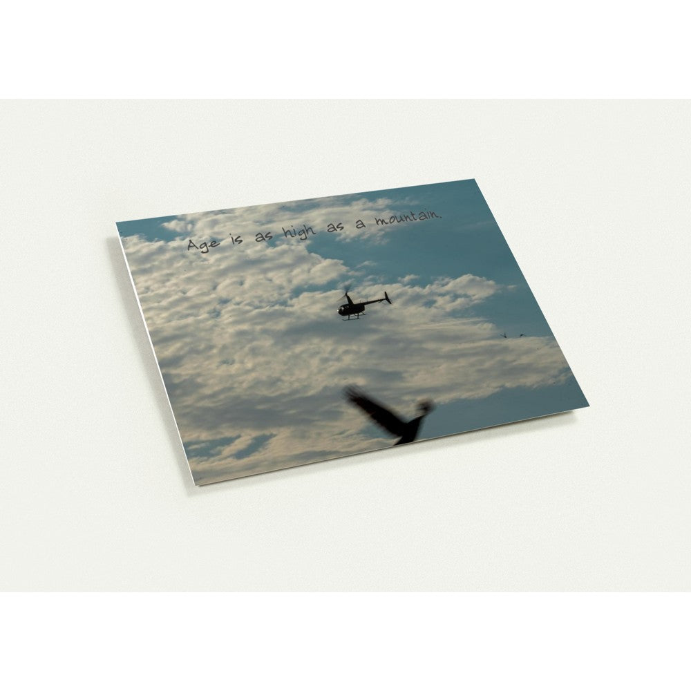 Hiking trail photography birthday card for outdoor lovers