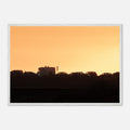 Coastal highway photography wall art in a styled room