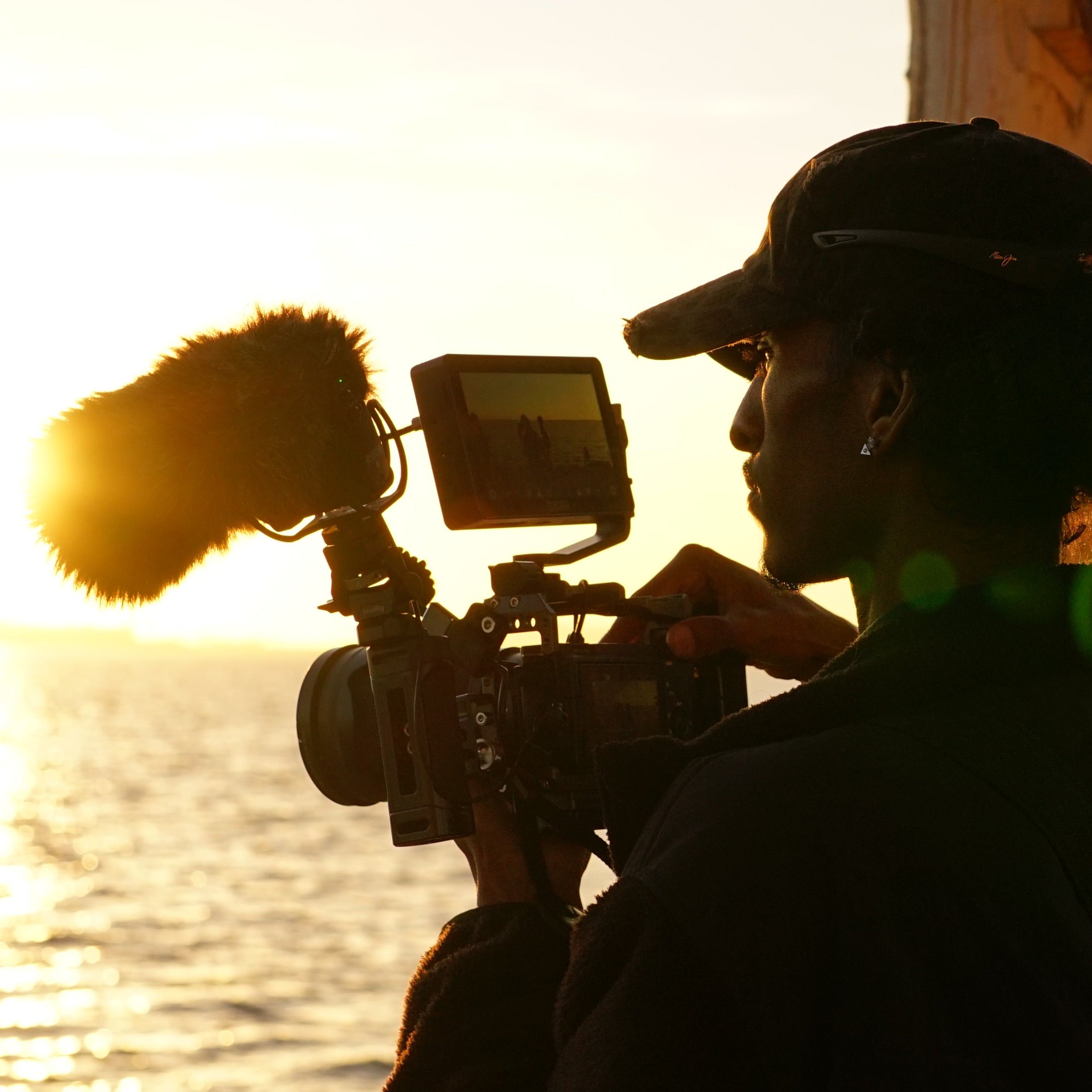 Nico Yeager, taking videos for a film shot in San Diego, CA!