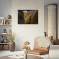 Canyon photography print showing frame and paper detail