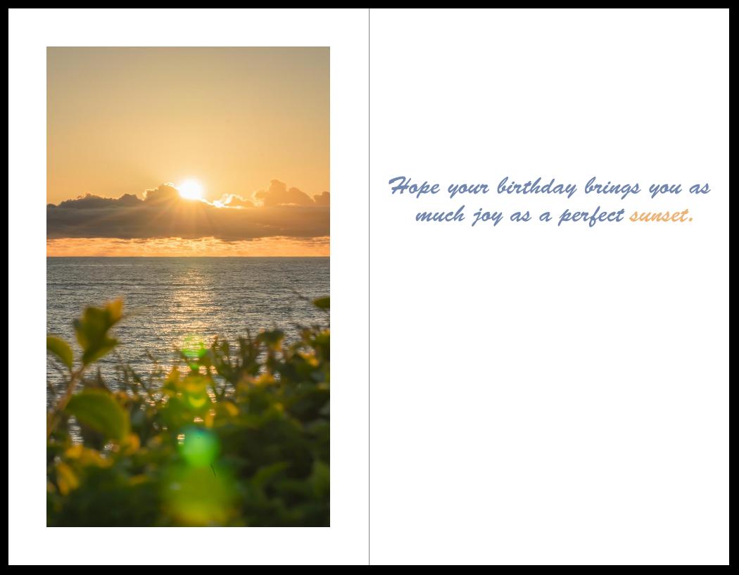 Carlsbad birthday card set of 10 fanned out