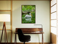 White Pelican Photograph: Classic Matte Paper, Wooden Framed Poster