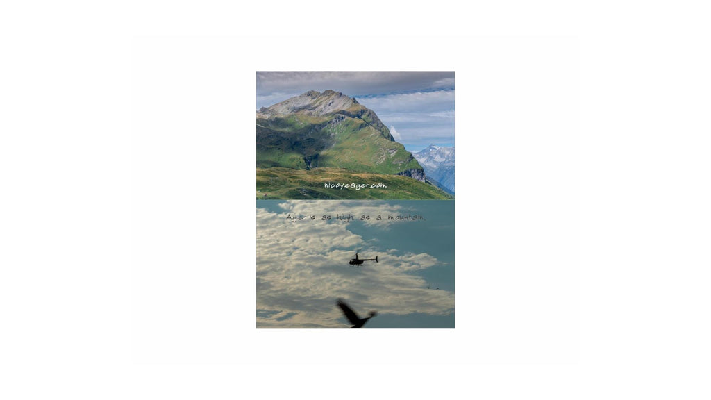 Hiking Birthday Card, Mountain Photo Greeting Card, Alpine Nature Birthday Card for Hikers