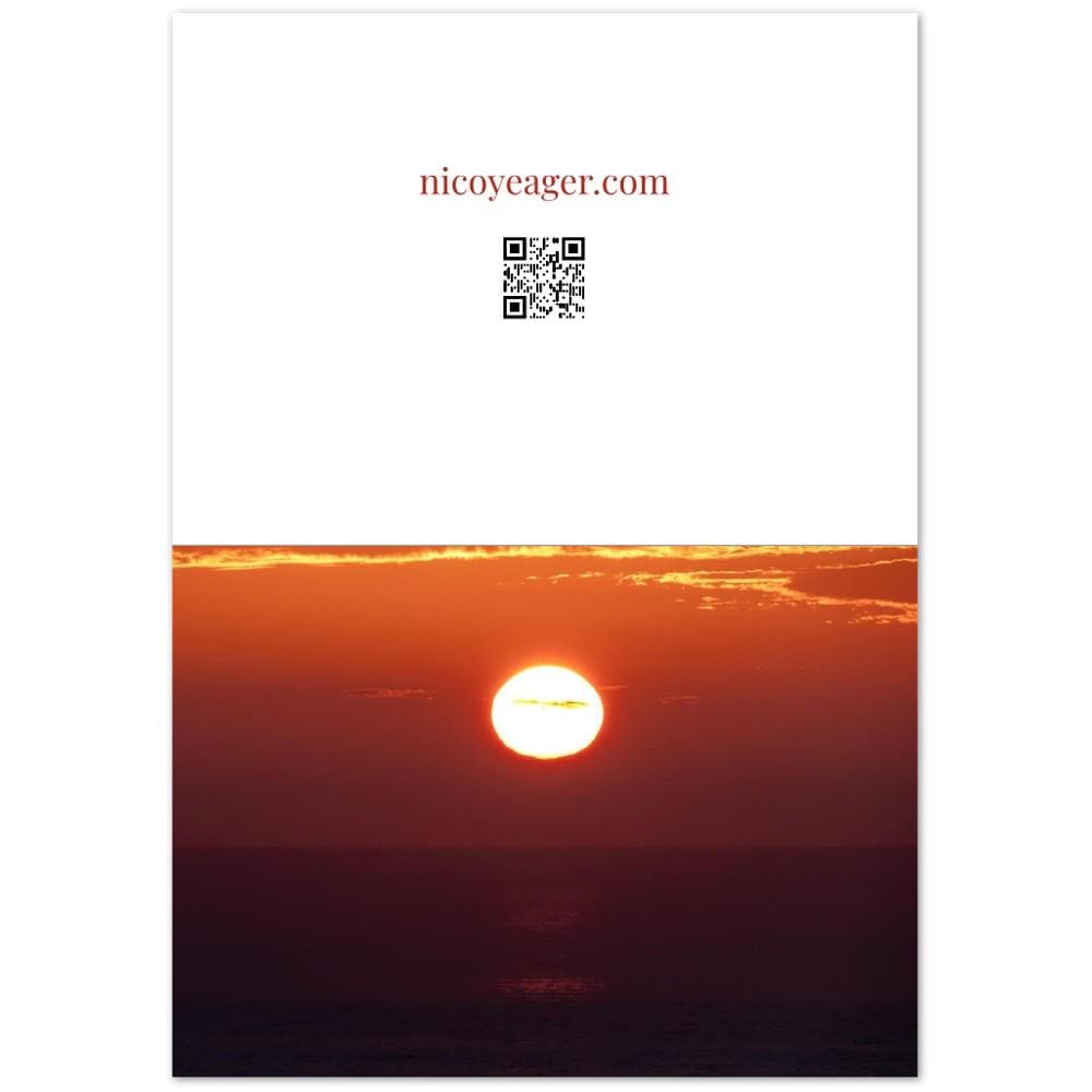 Sunset Photo Cards Pack of 10, Nature Photography Greeting Cards with Envelopes