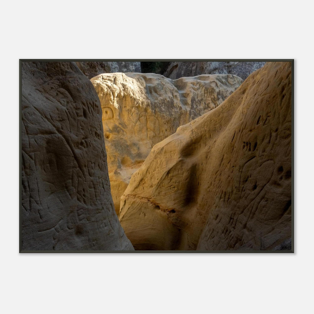 Annies Canyon Trail Print, Sand Caves San Diego Wall Art, California Poster Framed