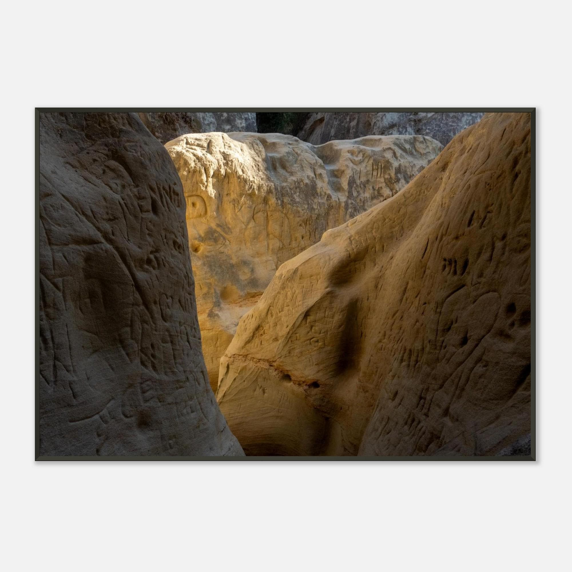 Annies Canyon Trail Print, Sand Caves San Diego Wall Art, California Poster Framed