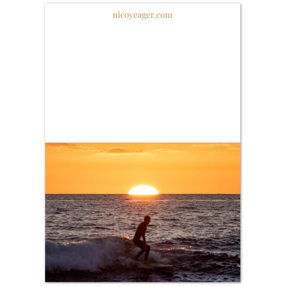 Mission Beach Surfer Card, San Diego Surf Photography Greeting Card