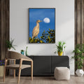 Yellow Crowned Night Heron Print, Nesting Pair Wildlife Photography, Long Beach California Wall Art